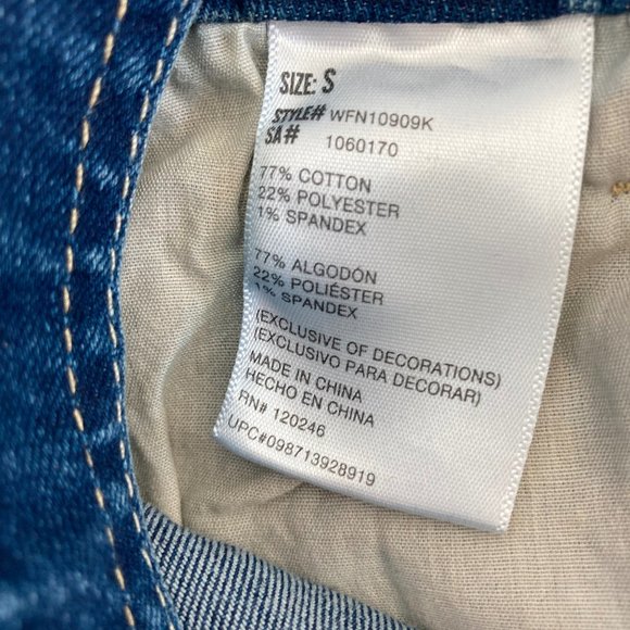 Wallflower Junior's Stretch Denim Bib Overalls NWT - Picture 6 of 6